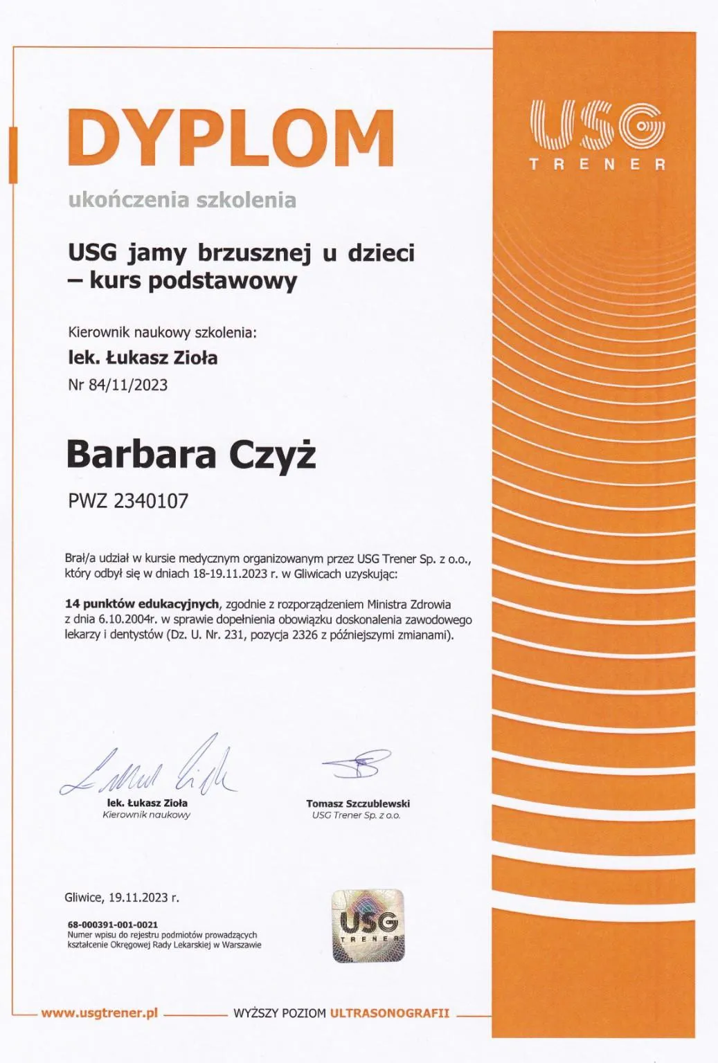 USG jamy brzusznej